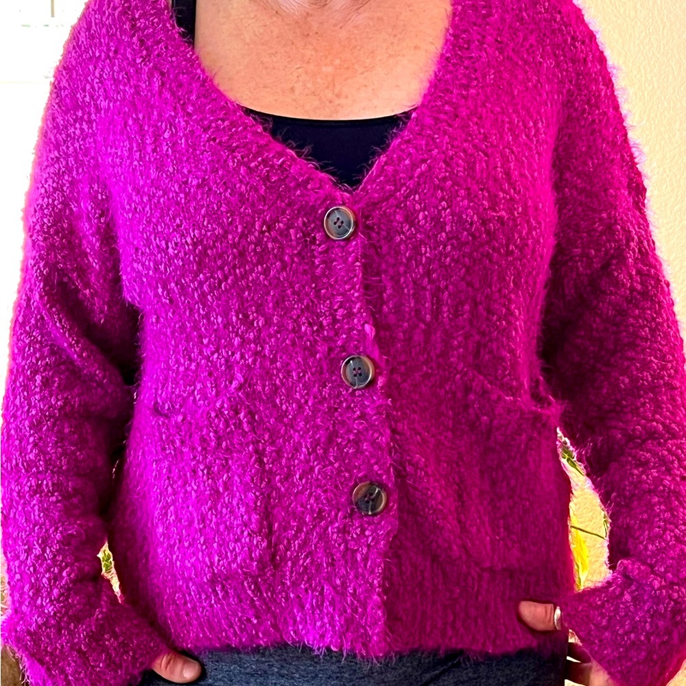 Magenta sweater, new